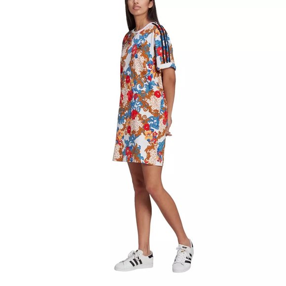 Adidas HER Studio London Tee Dress - Floral / baroque mix print - Picture 2 of 4